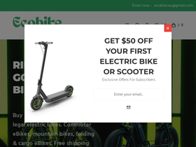 ecobike.com.au homepage screenshot