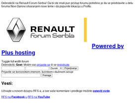 'renaultforumserbia.com' screenshot