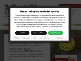 'matdax.se' screenshot