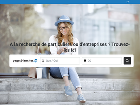 'pagesblanches.be' screenshot