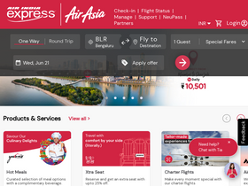 'airindiaexpress.in' screenshot