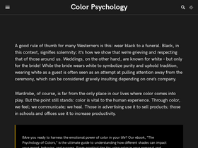'colorpsychology.org' screenshot