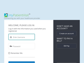 'mypatientvisit.com' screenshot