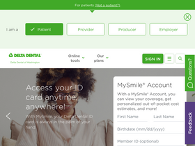 'deltadentalwa.com' screenshot