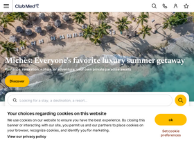 'clubmed.com' screenshot
