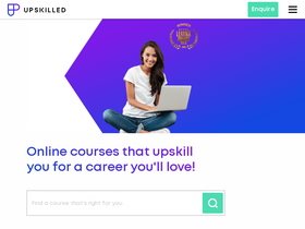 'upskilled.edu.au' screenshot