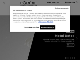 'lorealprofessionnel.fr' screenshot