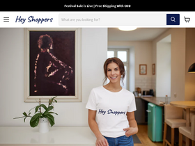 Hey Shoppers website screenshot