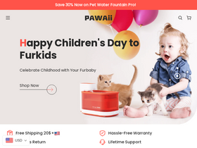 Pawaii homepage screenshot