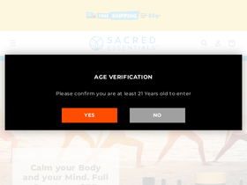 Getsacred homepage screenshot