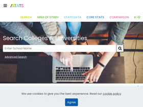 'univstats.com' screenshot