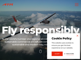 'atr-aircraft.com' screenshot