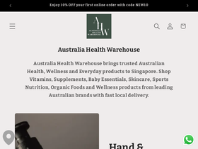 ahw.sg homepage screenshot