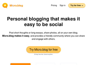 'micro.blog' screenshot