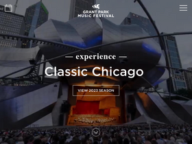 'grantparkmusicfestival.com' screenshot