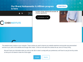 'chekinstitute.com' screenshot