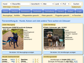 'tiervermittlung.de' screenshot