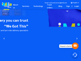 'imile.com' screenshot