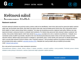 'g.cz' screenshot