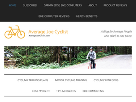 'averagejoecyclist.com' screenshot