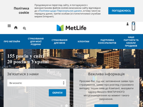 'metlife.ua' screenshot