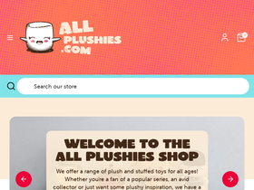 allplushies.com homepage screenshot