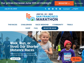 'thesfmarathon.com' screenshot