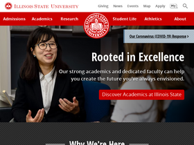 'illinoisstate.edu' screenshot