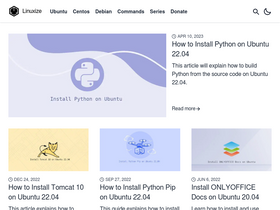 'linuxize.com' screenshot