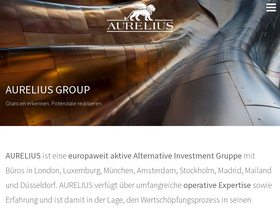 'aurelius-group.com' screenshot