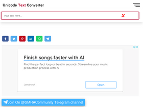 'unicodetextconverter.net' screenshot