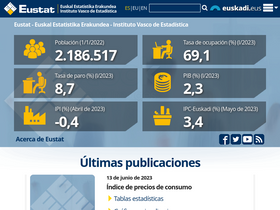 'eustat.eus' screenshot