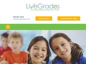'livegrades.com' screenshot