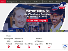 'apc-overnight.com' screenshot