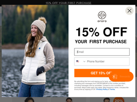 'ororowear.com' screenshot