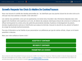 'screwfix.fr' screenshot