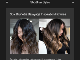 'shorthairstyles.com' screenshot