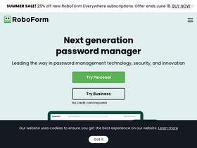 'roboform.com' screenshot