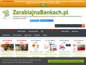 'zarabiajnabankach.pl' screenshot