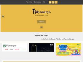 'bilyonaryo.com' screenshot