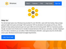 'miraheze.org' screenshot