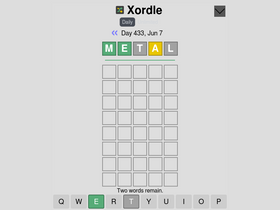 'xordle.org' screenshot