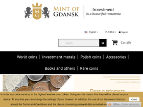 'mennica-gdanska.pl' screenshot