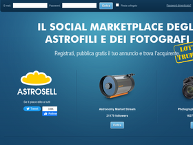 'astrosell.it' screenshot