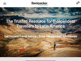 'southamericabackpacker.com' screenshot