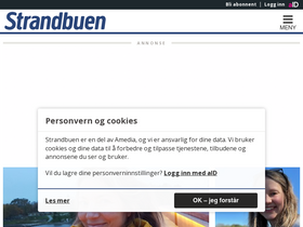 'strandbuen.no' screenshot