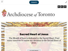 'stcharlesborromeoto.archtoronto.org' screenshot