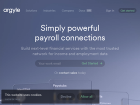 'argyle.com' screenshot