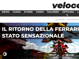 'veloce.it' screenshot