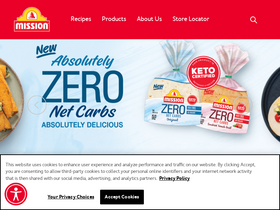 'missionfoods.com' screenshot